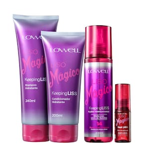 Kit Lowell Keeping Liss Liso Mágico Full (4 Produtos) BLZ