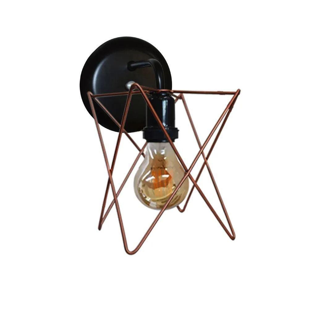 Arandela Retro Preto Cobre