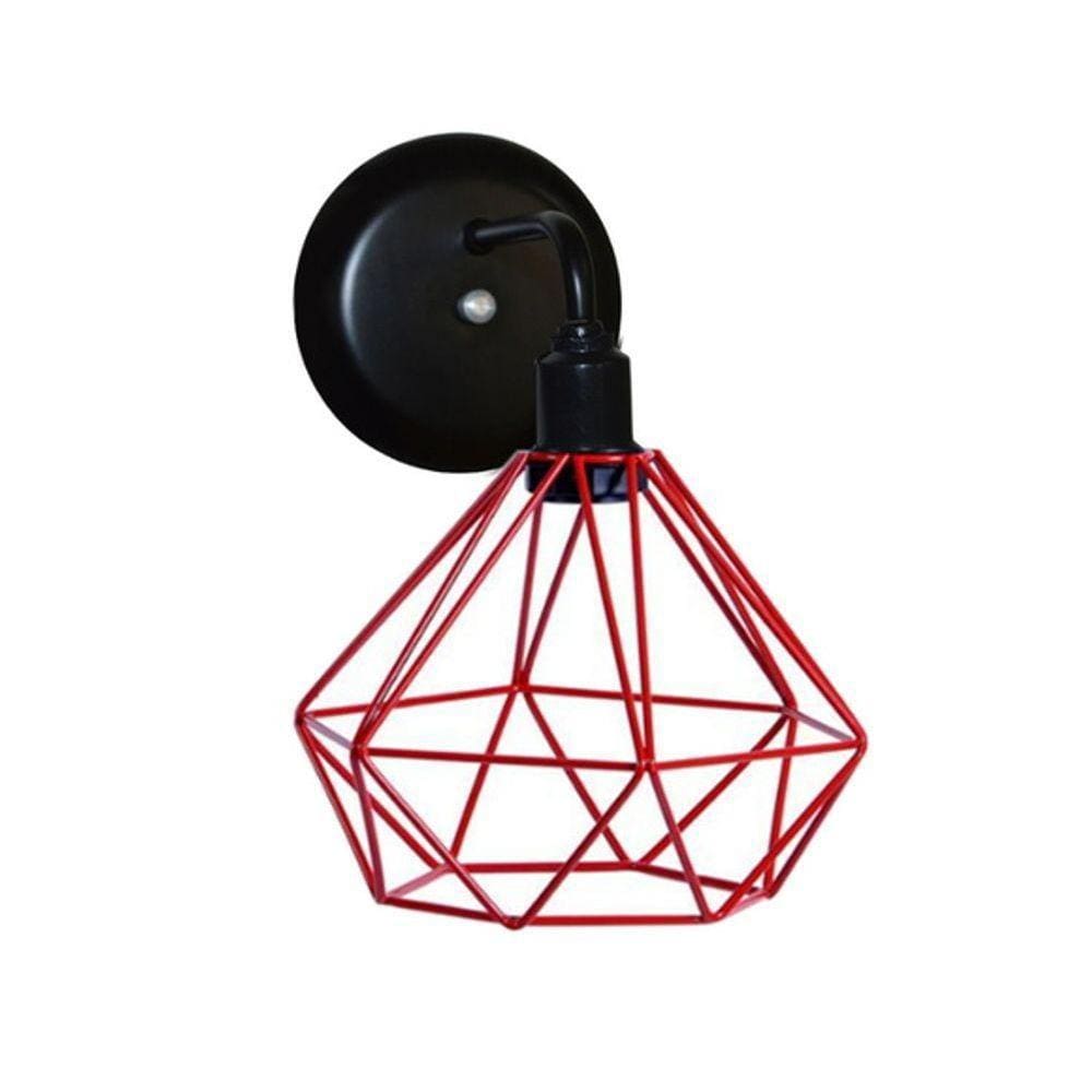 Arandela Diamante Vermelho