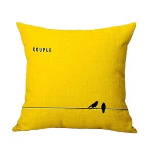Almofada Couple Amarelo