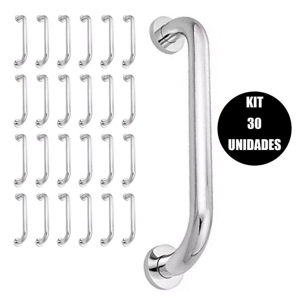 Alça De Apoio Kit30Uni Barra Inox Acessibilidade Banheiro