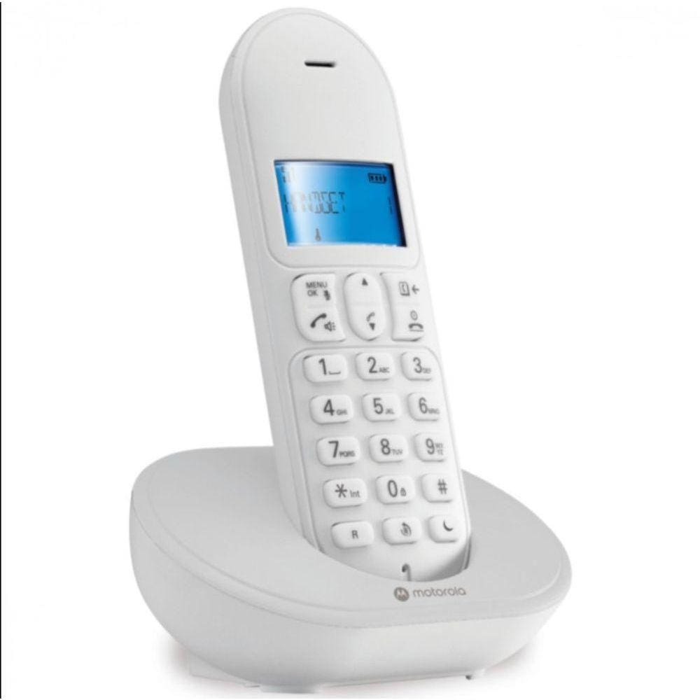 Telefone Sem Fio Com Identificador De Chamadas Mt150w Branco
