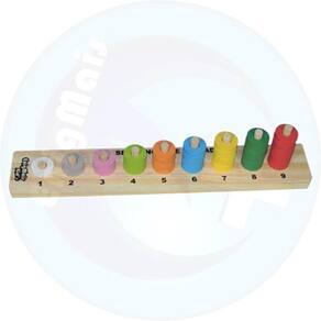 Brinquedo Educativo Infantil Sequência Unidade Base Madeira