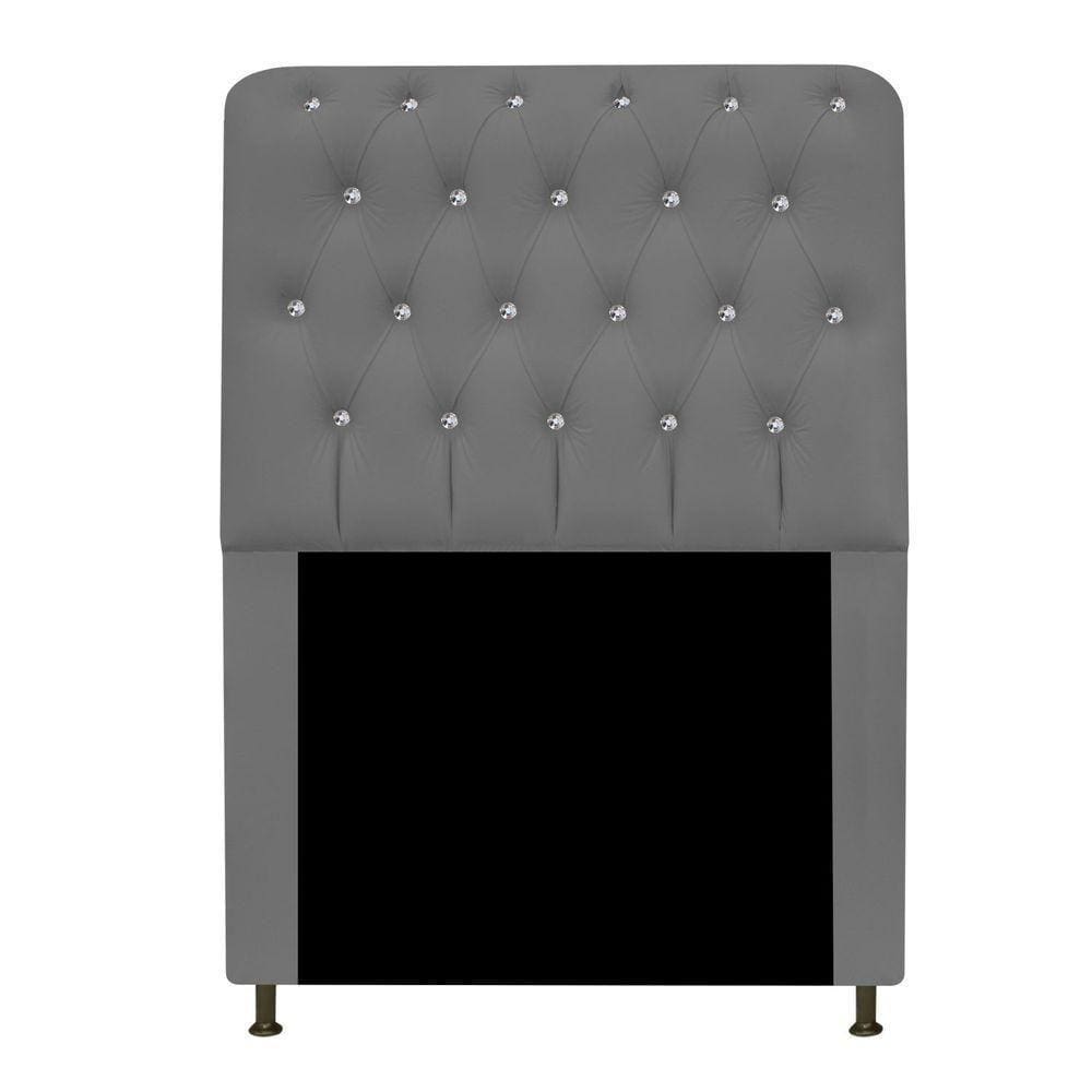 Cabeceira Solteiro 90 Cm Para Cama Box Corano Cinza