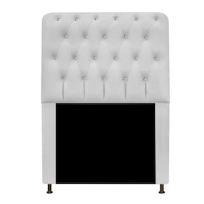 Cabeceira Solteiro 90 Cm Para Cama Box Corano Branco