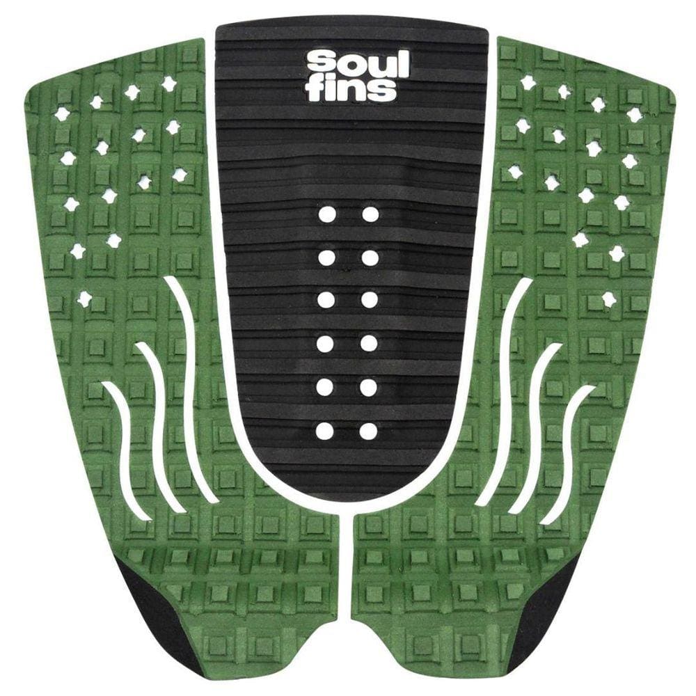 Deck Surf Antiderrapante - Soul Fins Colors Preto/Musgo 67