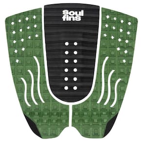Deck Surf Antiderrapante - Soul Fins Colors Preto/Musgo 67