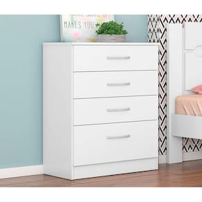 Cômoda 4460 04 Gavetas Astral Branco Demóbile
