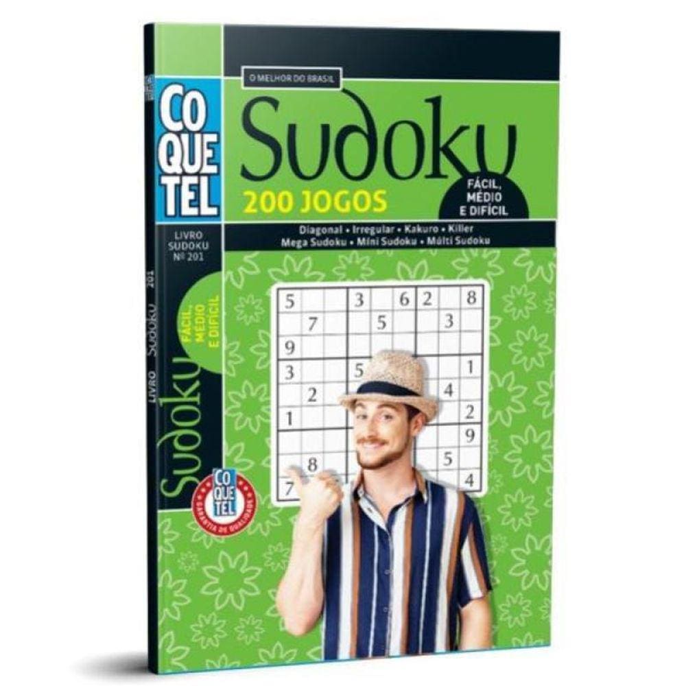 Livro Coquetel Sudoku Nível Fc/Md/Df Ed 201