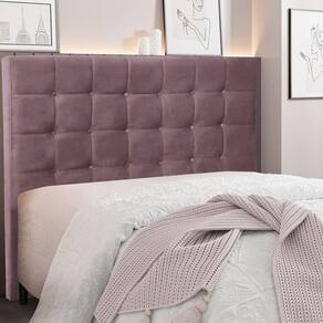 Cabeceira King 195cm Veludo Verona Spezzia Uva
