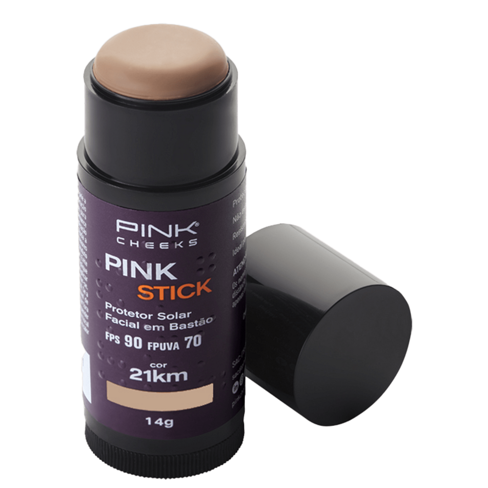 Pink Cheeks Pink Stick 21KM FPS 90 - Protetor Solar com Cor
