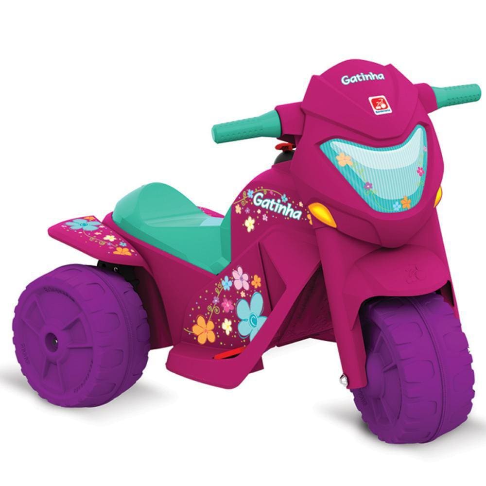 Triciclo Infantil Eletrico 6V Velotri 3 em 1 Menina - Calesita 1024