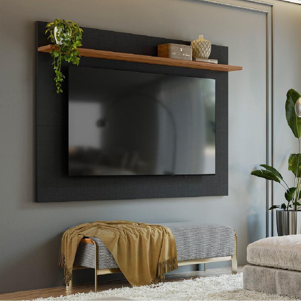 Painel Para TV Até 70 Polegadas 1,80m NT1305 Freijó / Preto