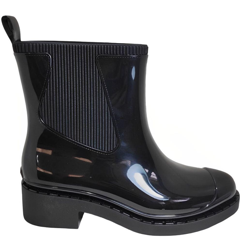 Bota galocha fashion feminina com ziper