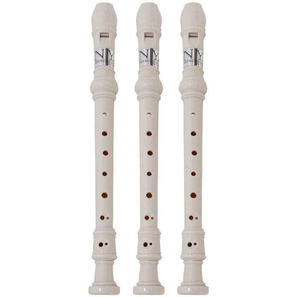 Kit 3 Flautas Doce Barroca FL 20B New York