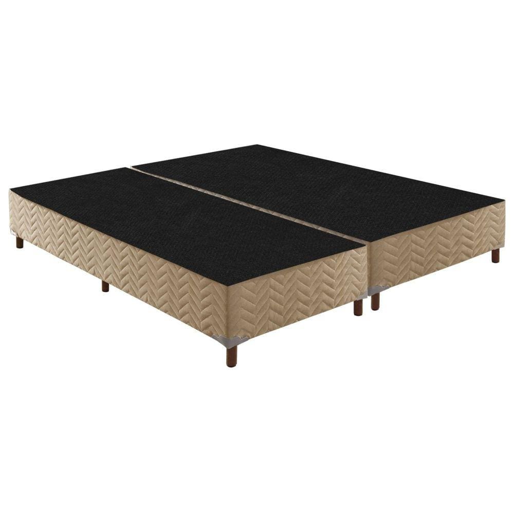 Base Box King Júlia Ecosono 42x193x203cm Rustico Bege