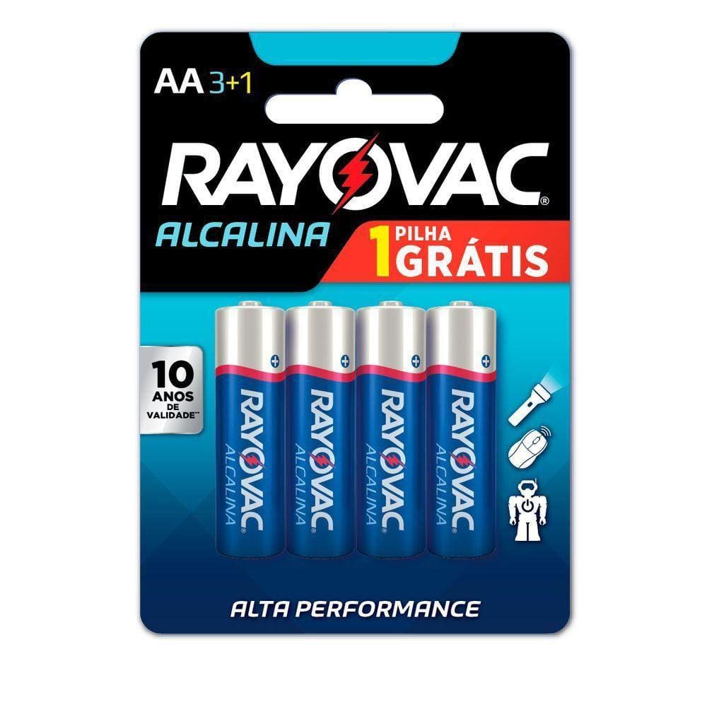 Pilha Alcalina Aa Com 4 208013