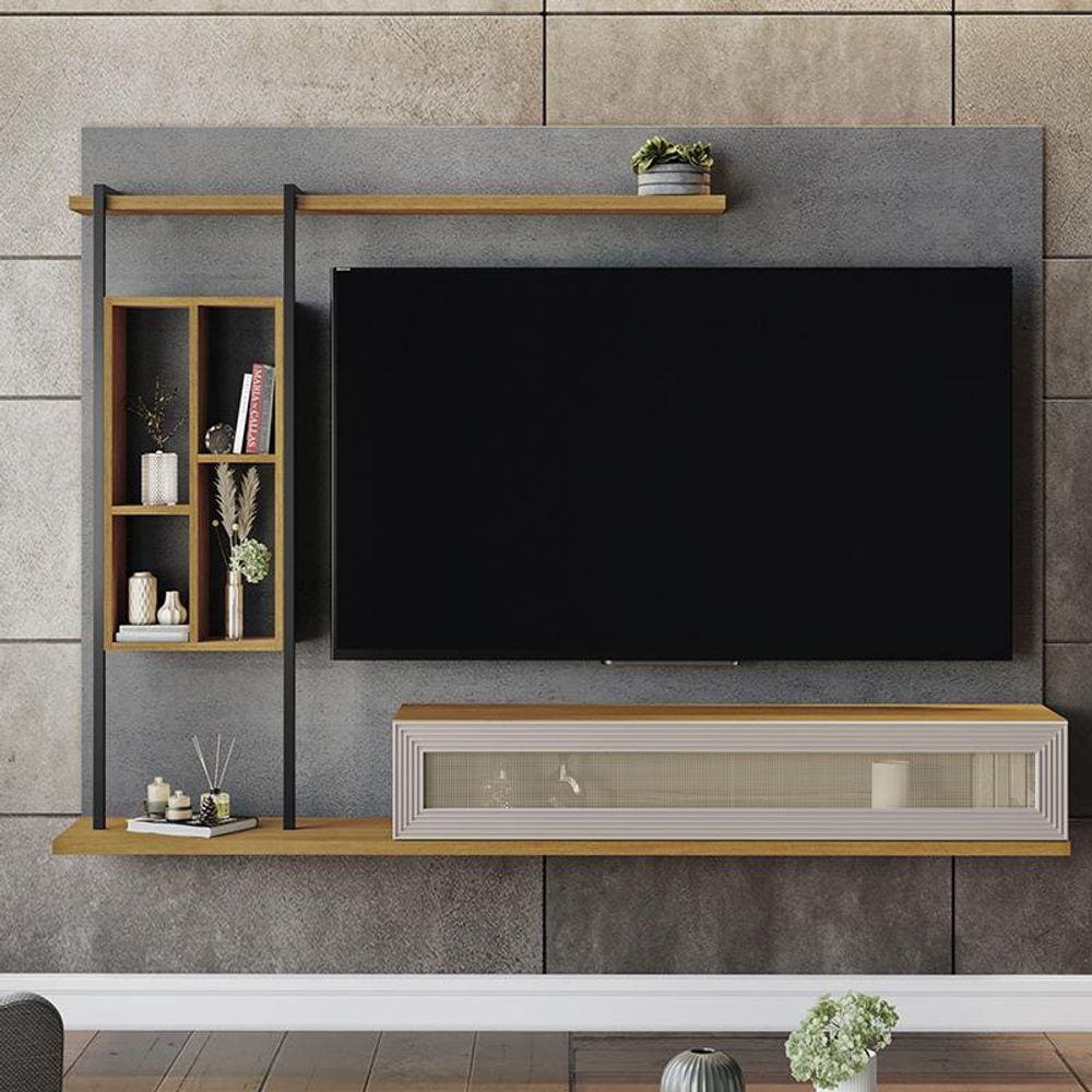 Painel TV Autentico Sala 60 Polegadas com 1 Porta Basculante