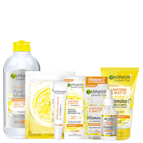 Kit Garnier Skin Active Uniform & Matte Full (5 Produtos)