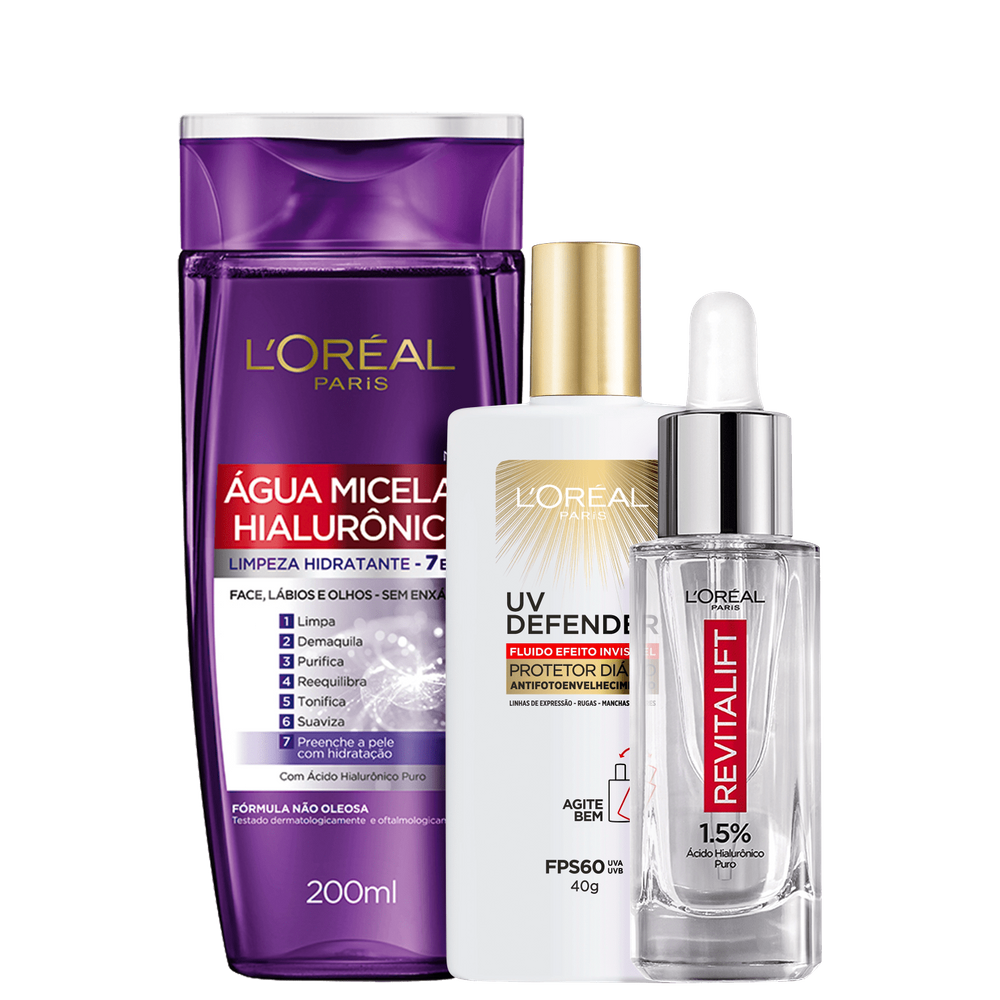 Kit L’Oréal Paris Skincare (3 Produtos)