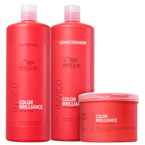 Kit Wella Professionals Invigo Color Brilliance Salon Trio (3 Produtos)