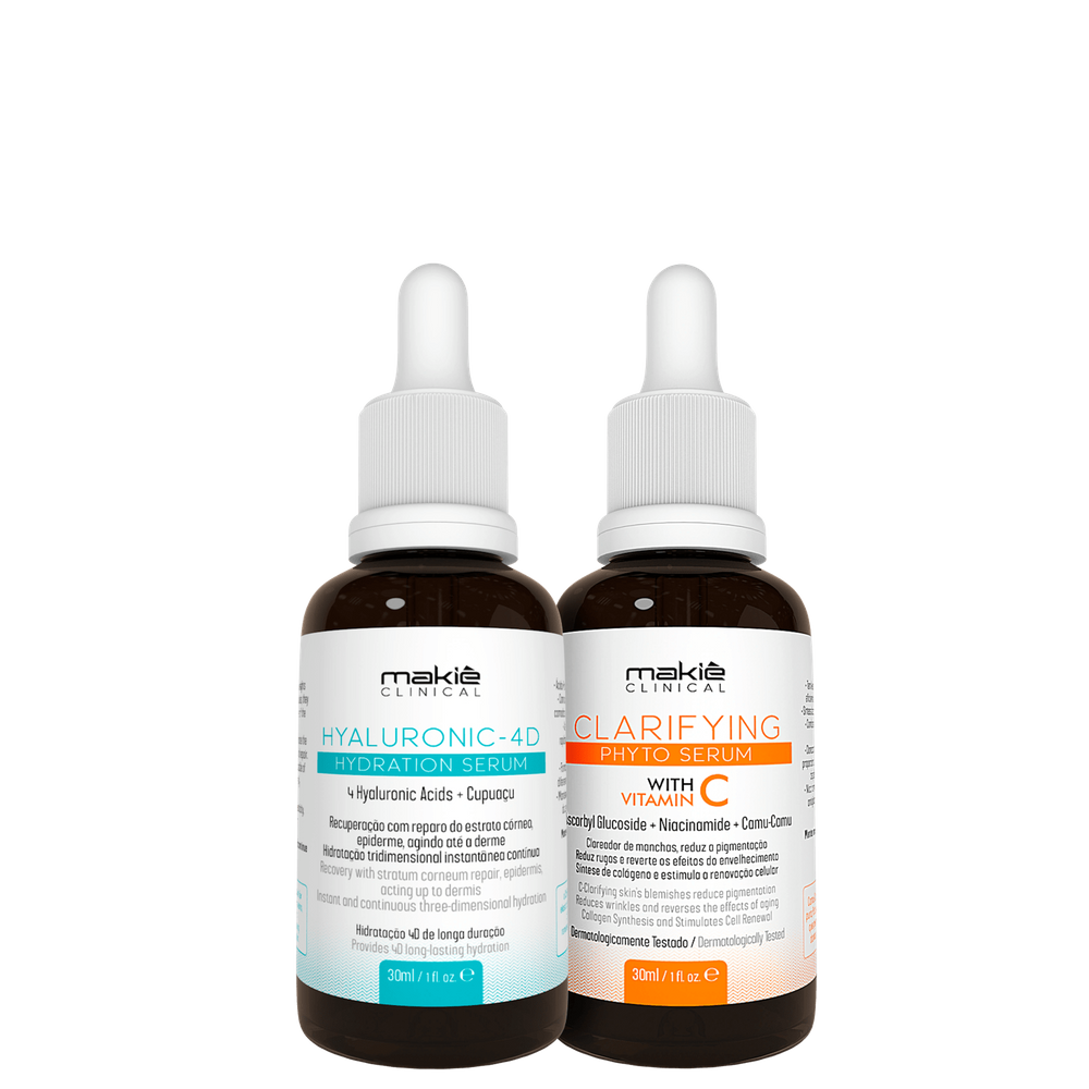 Kit Makiê Clinical Hyaluronic & Clarifying (2 Produtos)