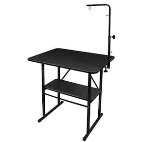 Mesa De Tosa Com Prateleira Com Girafa Pet Shop Preta Black