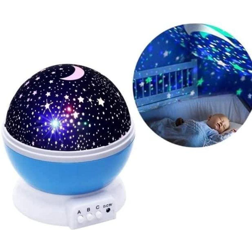 Luminária Ledglobo Projetor Giratório Estrelas,Lua Decoração