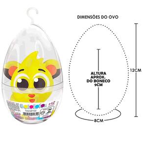Boneco Turma dos Bolofofos Rick no Ovo de Páscoa 12cm Lider