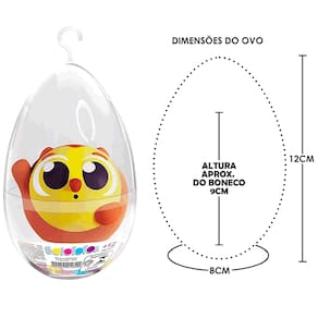 Boneco Turma dos Bolofofos Pipi no Ovo de Páscoa 12cm Lider