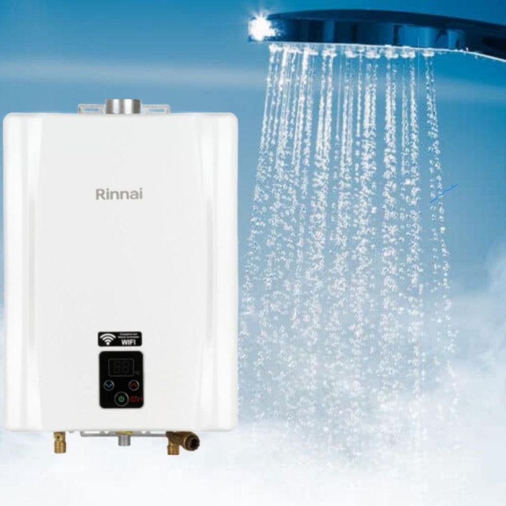 Aquecedor De Água Gás GN/GLP Rinnai 21 Litros E21 Digital