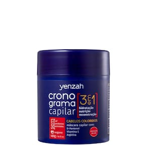 Yenzah Cronograma Capilar 3 em 1 Coloridos - Máscara 480g