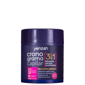 Yenzah Cronograma Capilar Antifrizz - Máscara Capilar 480g