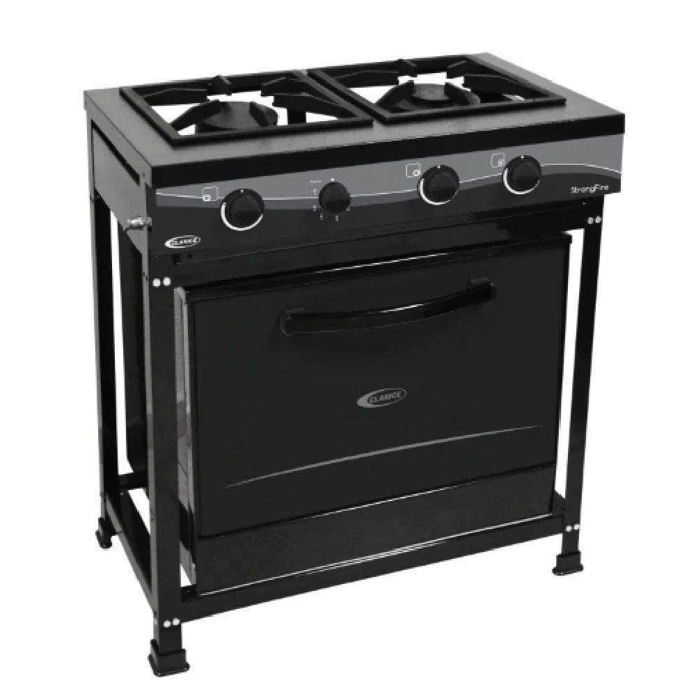 Fogão Industrial Clarice Com Forno 2 Bocas Strong Preto