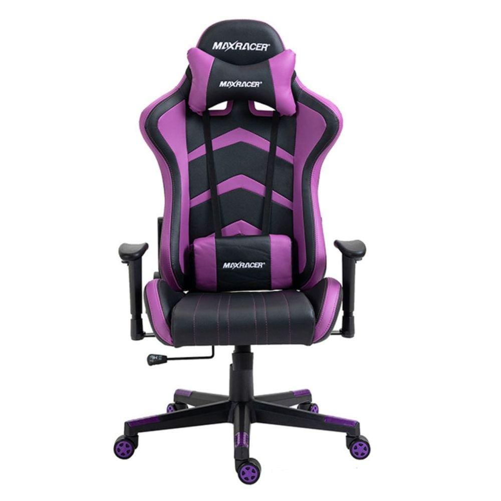 Cadeira Gamer MaxRacer Aggressive Roxa