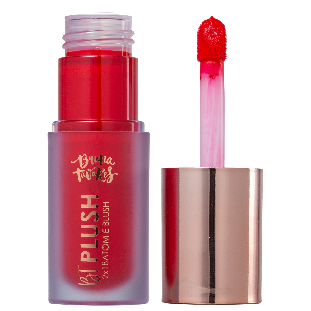 Bruna Tavares BT Plush 2 em 1 Ruby - Batom Líquido 6g