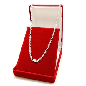 Corrente De Prata Colar Cadeado 925 Masculino 3.4mm 70cm