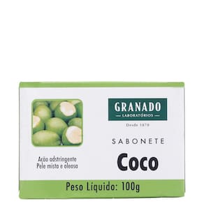 Granado Tratamento Coco - Sabonete Em Barra Facial 100g
