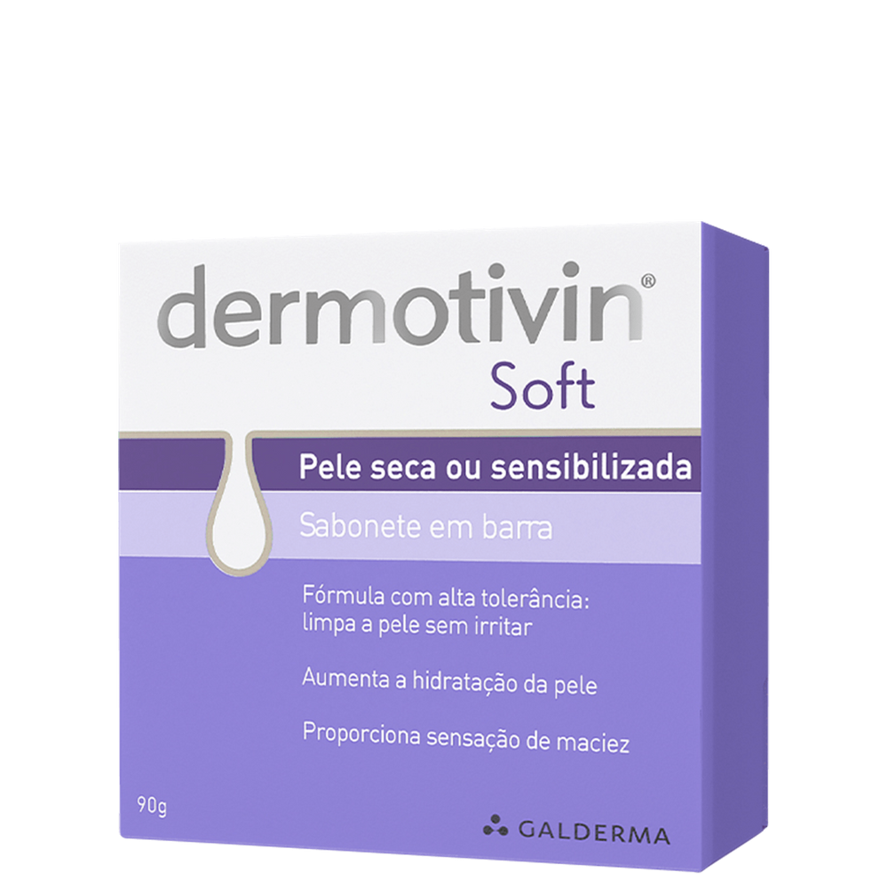 Dermotivin Soft - Sabonete em Barra Facial 90g