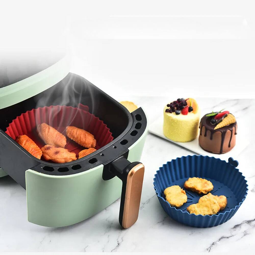 Forma de Silicone para Air Fryer 20 cm prepare alimentos saudáveis e práticos com muito mais facilidade