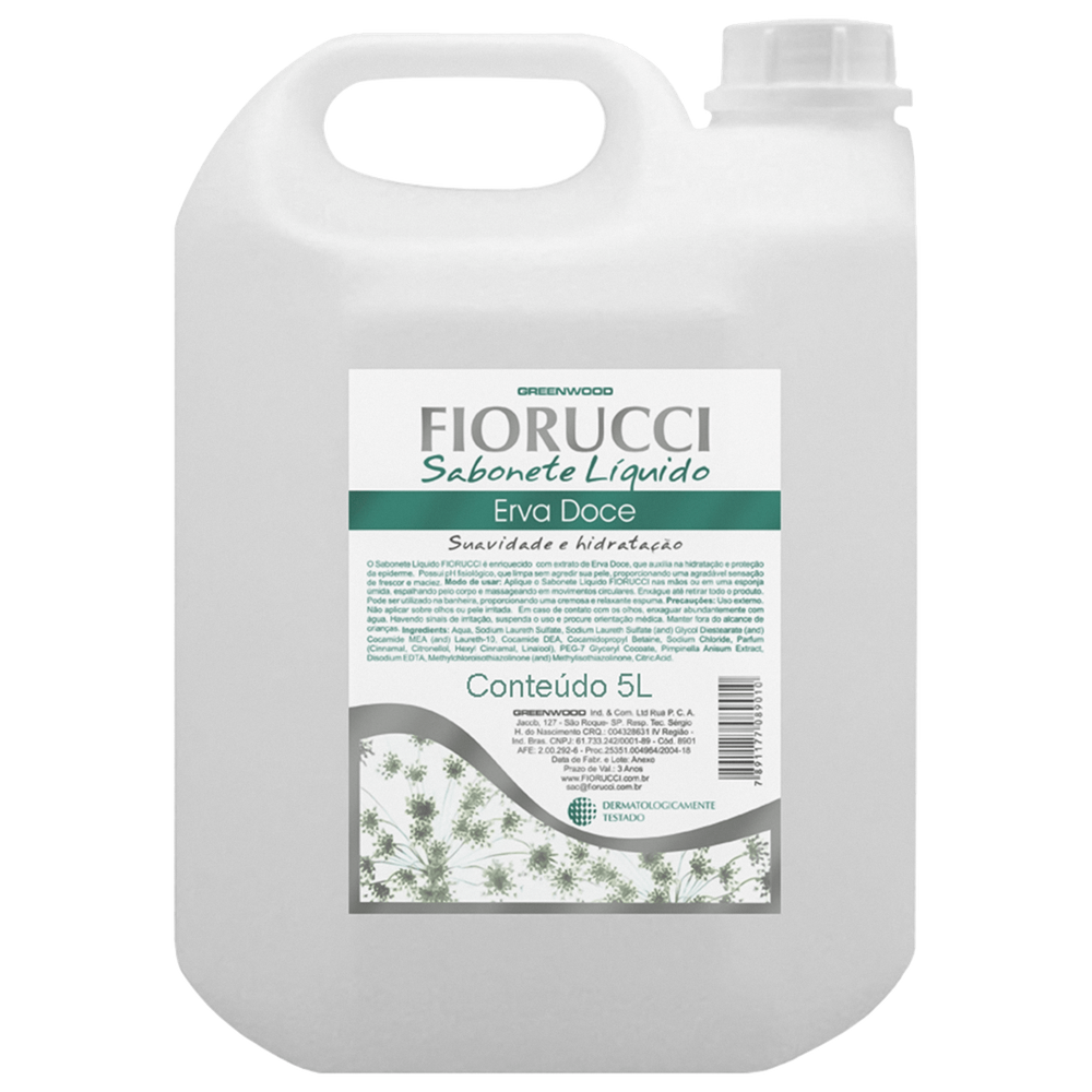 Fiorucci Erva Doce - Sabonete Líquido 5L