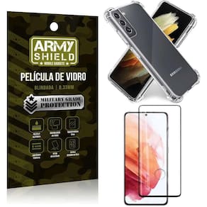 Capinha Samsung S21 Plus Anti Shock + Película De Vidro 3D