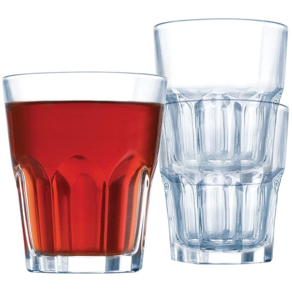 LUMINARC GRANITY COPO ÁGUA 10x8x8cm 270ml VIDRO TEMPERADO TRANSP 6PÇ