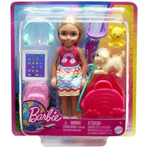 Barbie Family Chelsea Pronta para Viajar Mattel HJY17
