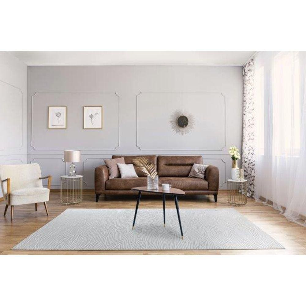 Tapete Turco Sala Sofisticato 05 - 300 x 400cm Off White/Cinza