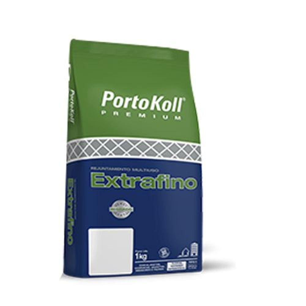 Rejunte Multiuso Extrafino Preto 1kg Portokoll