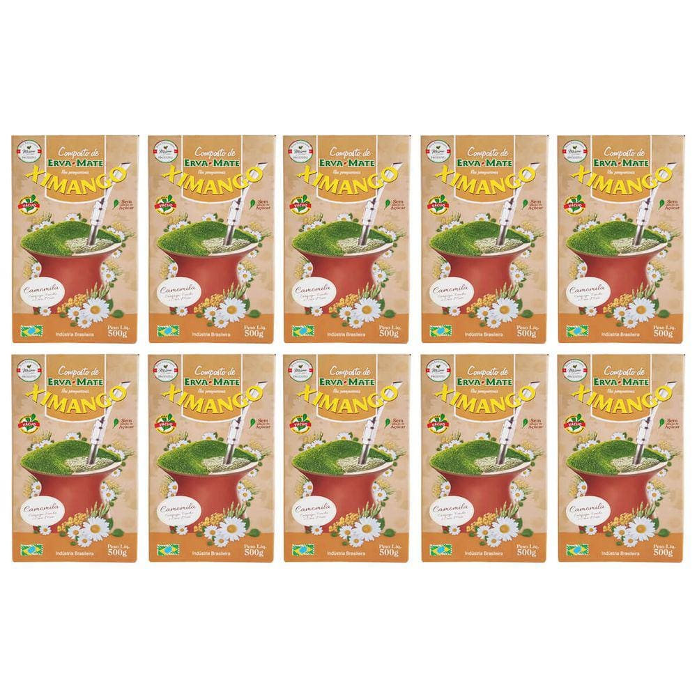 Kit 10 Erva-mate 500g De Chimarrão Ximango Chás Medicinais