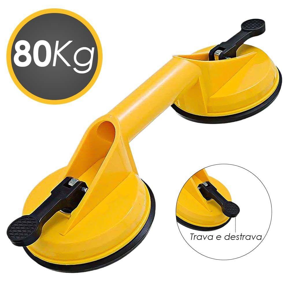 Ventosa Dupla 80 Kg - Abs Titanium