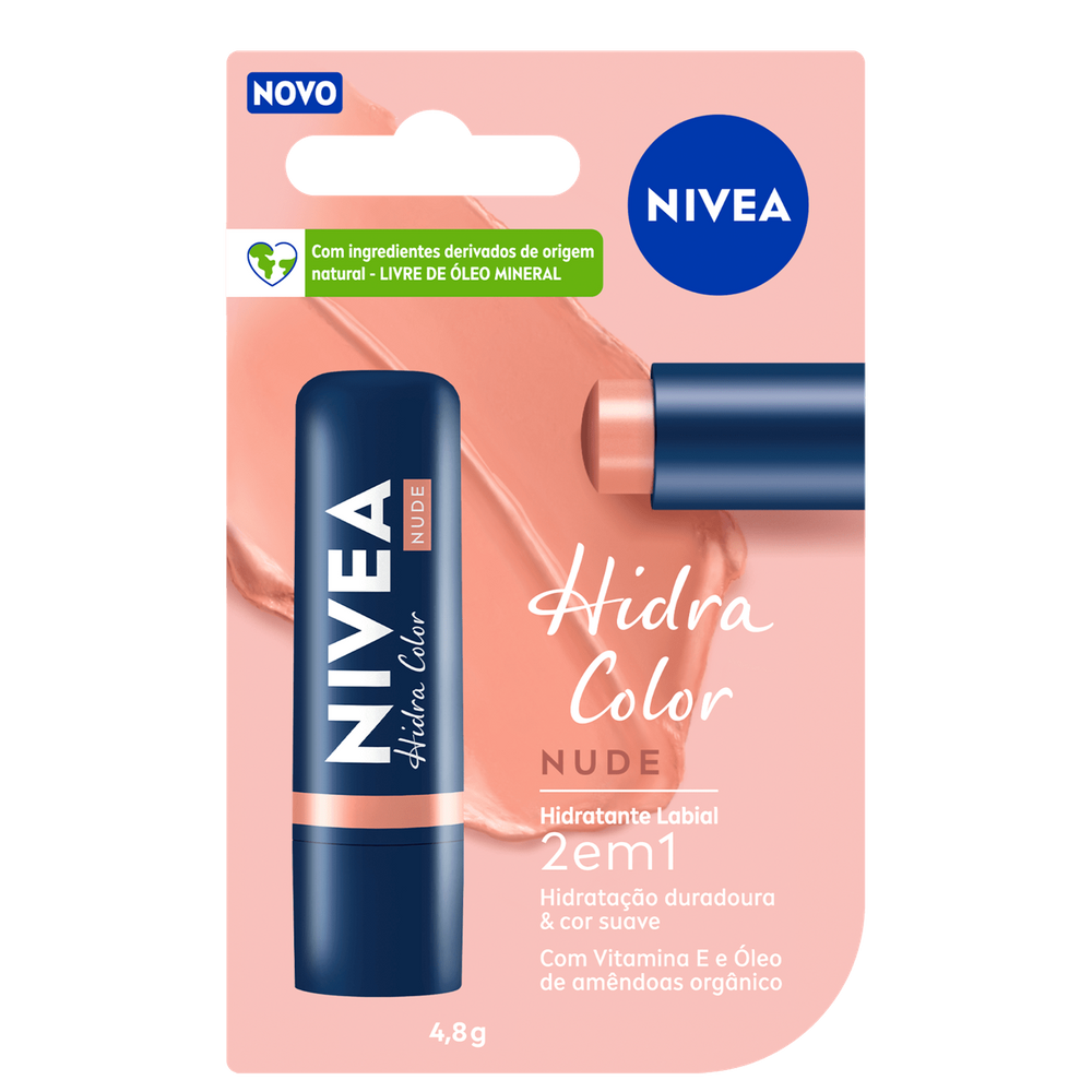 Hidratante Labial NIVEA Hidra Color 2 em 1 4,8g