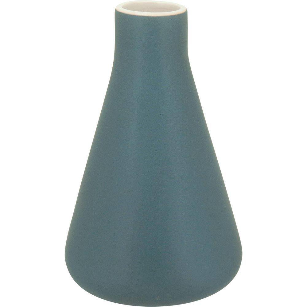 MALIN VASO 18x11x11cm CERÂMICA AZUL